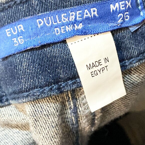 WOMEN'S BULL&BEAR DENIM SKINNY JEANS WITH BOOTSTRAPS WOMENS SIZE 8 (EUR 36) - Picture 5 of 5